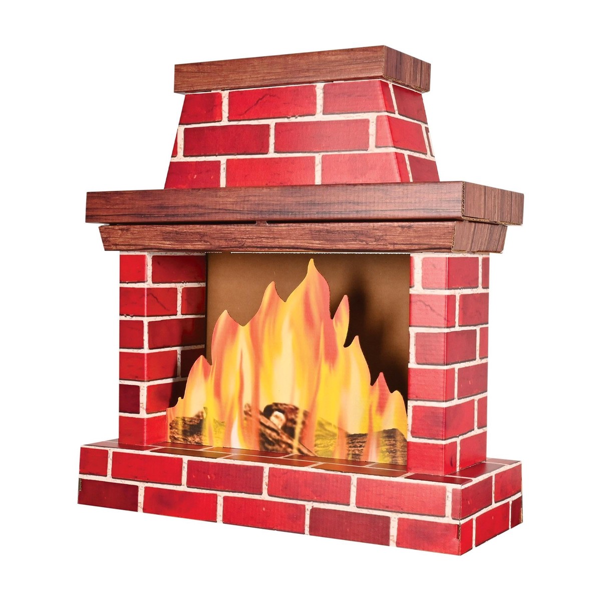 Christmas 3-D Fireplace Prop Decoration - Default Title