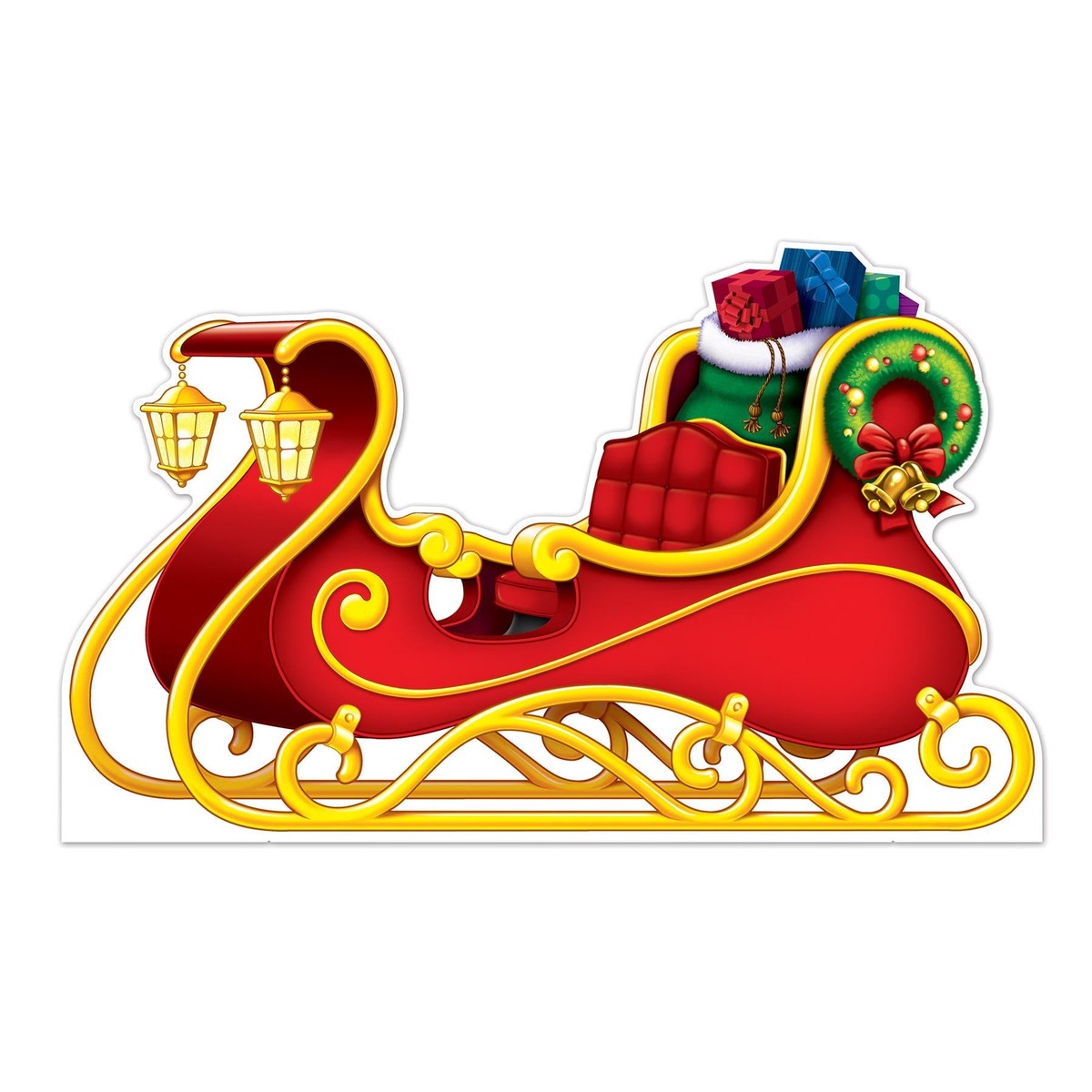 Santa's Sleigh Stand-Up Decoration - Default Title