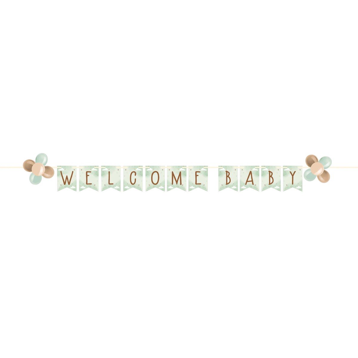 12/Case Bulk Teddy Bear Ribbon Banner w/ Latex Balloons - Default Title