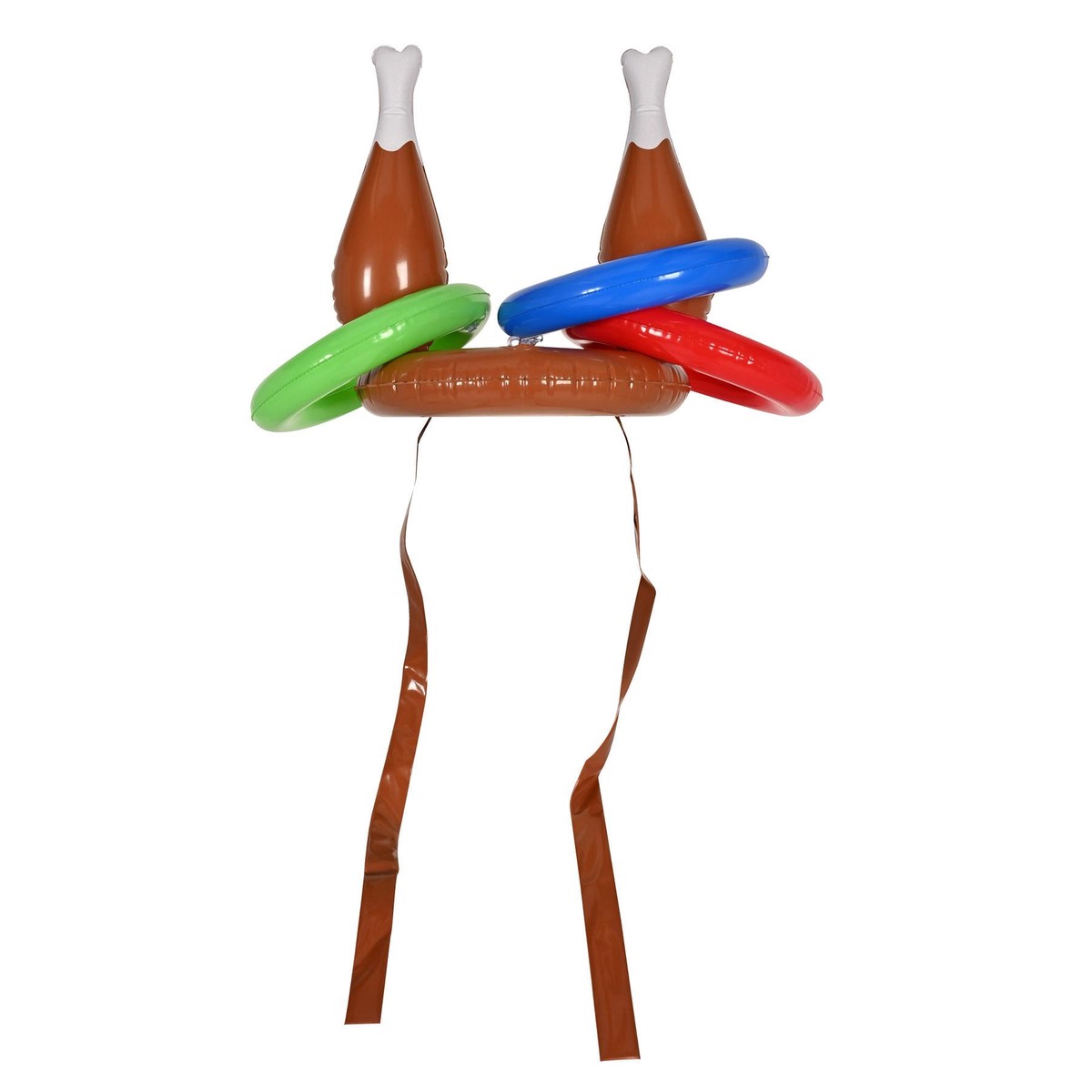 12 Pack Bulk Inflatable Drumstick Ring Toss Game - Default Title