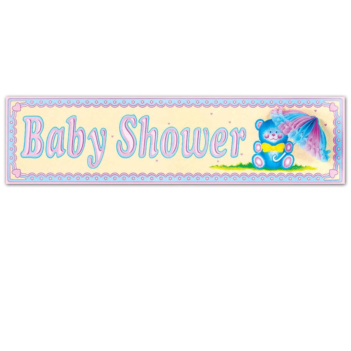 12 Pack Bulk Baby Shower Sign with Tissue Parasol - Default Title