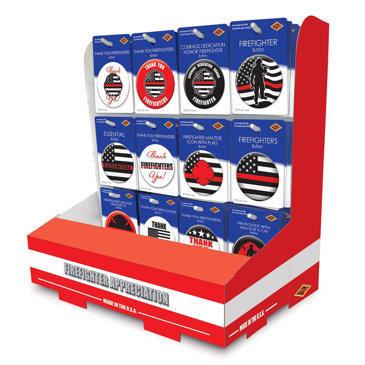 108 Piece Bulk Firefighter Counter Display - Default Title