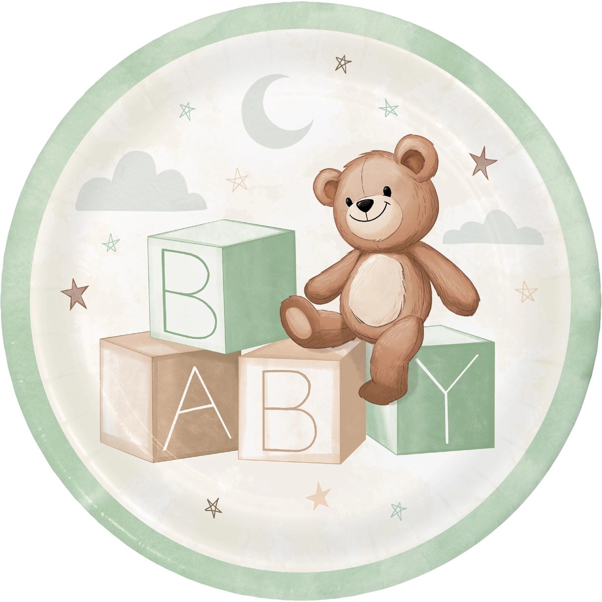 Teddy Bear Dinner Plate (8/Pkg) - Default Title
