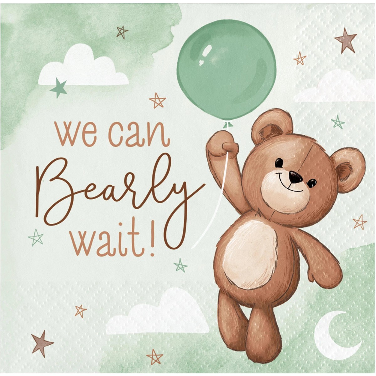 Teddy Bear Beverage 2Ply Napkin (16/Pkg) - Default Title
