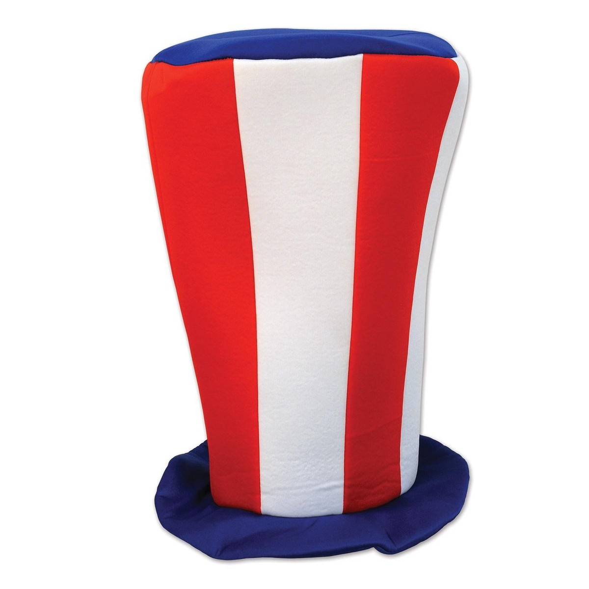 12 Pack Beistle Patriotic Plush Tall Top Hat - Default Title