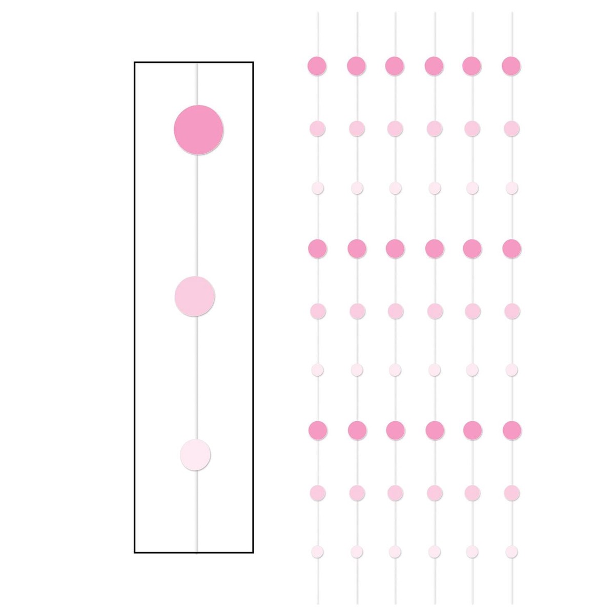 72 Piece Bulk Dot Stringers - pink - Default Title