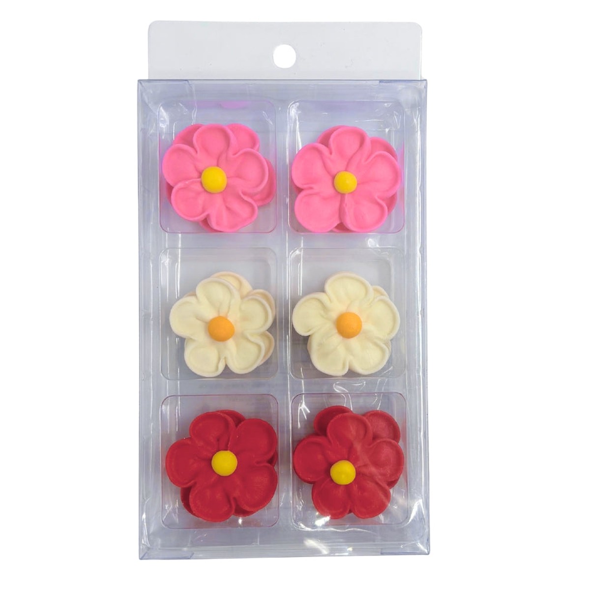 5 Petal Flower Icing Decorations 12pk - Default Title